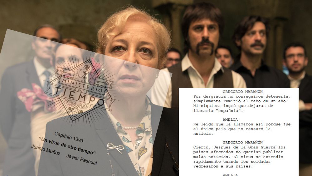El guion del capítulo 13 de 'El Ministerio del Tiempo', "Un virus de otro Tiempo"