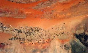 El desierto del Sahara, colores espectaculares