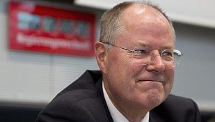 El candidato del Partido Socialdemócrata, Peer Steinbrück El candidato del Partido Socialdemócrata, Peer Steinbrück