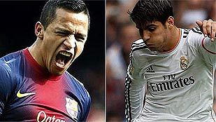 Alexis y Morata reclaman su sitio como titulares en el 'clásico' Alexis y Morata reclaman su sitio como titulares en el 'clásico'