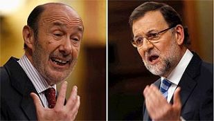 Rubalcaba y Rajoy se reprochan el aumento de las desigualdades Rubalcaba y Rajoy se reprochan el aumento de las desigualdades