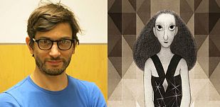 Manuele Fior y fragmento de la portada de 'La entrevista' Manuele Fior y fragmento de la portada de 'La entrevista'