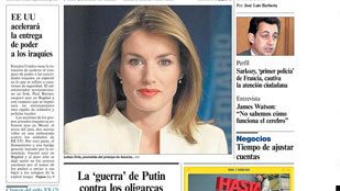 Las portadas del 3 de noviembre de 2003 Las portadas del 3 de noviembre de 2003