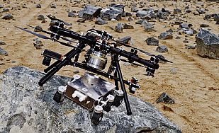 Un 'dróptero' para ayudar a los vehículos marcianos