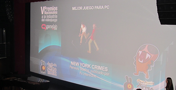 'New York Crimes', el gran triunfador de la noche de los videojuegos espa&ntilde;oles