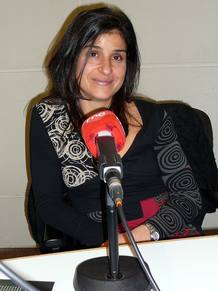 Lorena Cabeza durante la entrevista en 'A hombros de gigantes'
