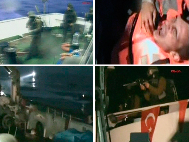 Al menos 10 muertos y decenas de heridos en el asalto israel&iacute; a la 'Flotilla de la Libertad'