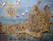 Maqueta de la ciudad de C&aacute;diz en 1812.