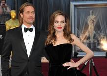 Brad Pitt y Angelie Jolie, en los Oscar 2012