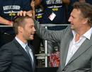 Taylor Kitsch y Liam Neeson bromearon delante de las c&aacute;maras