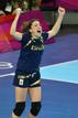 Jessica Alonso, autora del &uacute;ltimo gol que ha dado a Espa&ntilde;a su primera medalla en balonmano femenino (bronce)