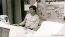 Javier de la Oliva, autor de estas fotograf&iacute;as, en la redacci&oacute;n de La 2 Noticias en 1998.