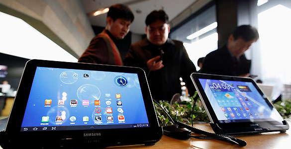 La distancia entre los 'tablets' de Android y de Apple es cada vez menor