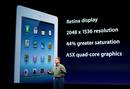 Algunas de las caracter&iacute;sticas del nuevo iPad, Retina Display, resoluci&oacute;n de 2048 x 1536 y c&aacute;mara de 5 MP, entre otras
