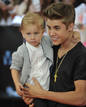 Justin Bieber y su hermano peque&ntilde;o