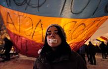 Las escenas contra la ley ACTA se han repetido en casi toda Europa (Ruman&iacute;a)