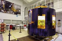 Fotograf&iacute;a facilitiada por Thales Alenia Space del tercer sat&eacute;lite Meteosat de Segunda Generaci&oacute;n (MSG-3)