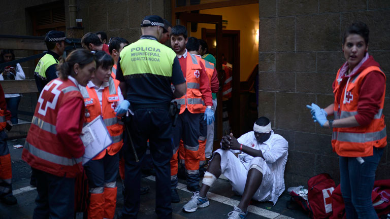 El &uacute;ltimo encierro de San Ferm&iacute;n 2012 ha dejado cuatro contusionados