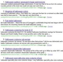 Resultados de búsqueda con resultados de Halloween que van a páginas con virus Resultados de búsqueda con resultados de Halloween que van a páginas con virus