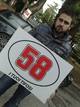 El n&uacute;mero 58 de Simoncelli, muy presente en su despedida