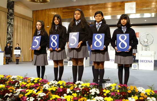El 58.588 es el n&uacute;mero agraciado con el primer premio del sorteo extraordinario de El Ni&ntilde;o