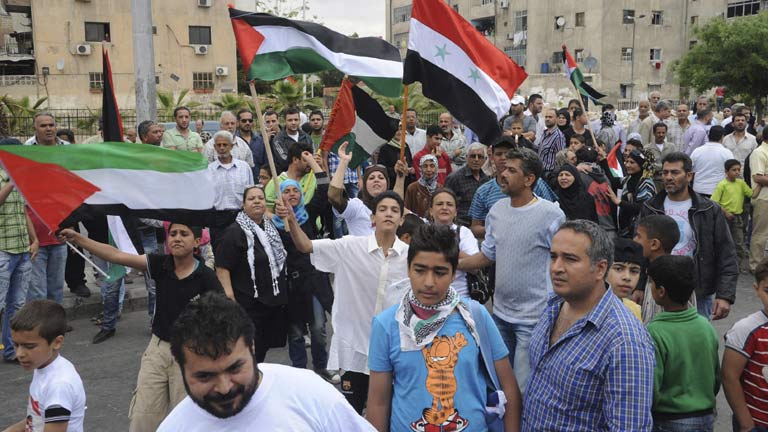 Los palestinos conmemoran el 65&ordm; aniversario de la Naqba o "desastre" 