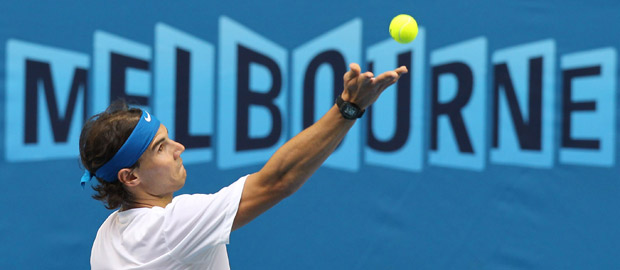 El tenista espa&ntilde;ol Rafael Nadal, en el Abierto de Australia.