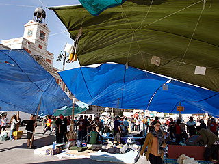 Ver v&iacute;deo  'La acampada en Sol se consolida'