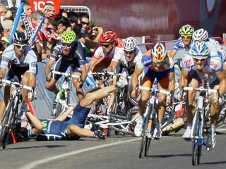 Ver v&iacute;deo  'Accidentado sprint en Talavera'