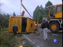 Ir al Video&nbsp;Un accidente de autob&uacute;s deja un muerto en Pontevedra