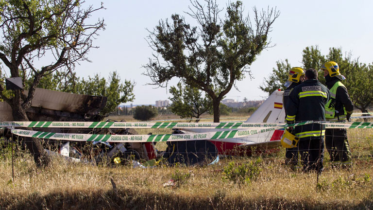 Tres personas mueren en un accidente de avioneta en Mallorca