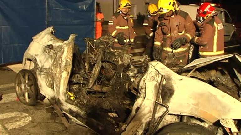 Mueren en accidente de tr&aacute;fico 4 j&oacute;venes de entre 25 y 27 a&ntilde;os en Girona