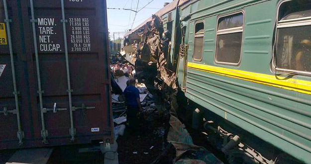 Accidente de tren cerca de Moscú