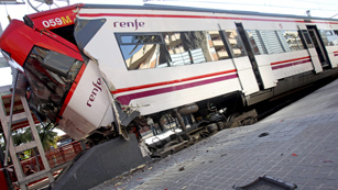 Un accidente de tren en Matar� deja nueve personas heridas