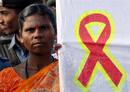 Una activista india participa en una marcha de concienciaci&oacute;n sobre el VIH/Sida, en Bangalore (India).