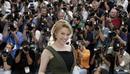 La actriz y cantante Kylie Minogue en la presentaci&oacute;n de Holy Motors