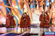 Actuación de las Buranovskiye Babushki en la final rusa de candidatos a Eurovisión 2012 Actuación de las Buranovskiye Babushki en la final rusa de candidatos a Eurovisión 2012