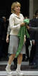 Aguirre, Madrid regional president, arrives at a news conference at regional headquarters in central Madrid