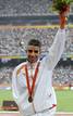 Ait Khamouch, en el podium con la medalla de bronce que ha logrado, gracias a un poderoso final.