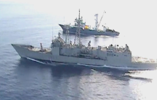 Primeras im&aacute;genes del atunero Alakrana rumbo a las Seychelles