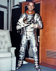 Alan Shepard, el primer nortemaricano en viajar al espacio y el quinto hombre en pisar la luna