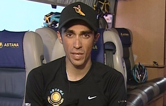 Alberto Contador, en TVE