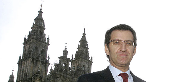 El candidato del PPdeG a la Presidencia de la Xunta, Alberto N&uacute;&ntilde;ez Feij&oacute;o.