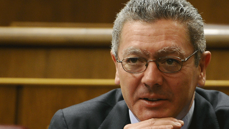 Alberto Ruiz Gallard&oacute;n, ministro de Justicia