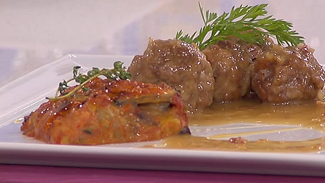 Saber cocinar - Alb&oacute;ndigas al cava rellenas de jam&oacute;n y bacon - 06/05/11