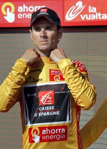 Alejandro Valverde es el l&iacute;der de la Vuelta Ciclista a Espa&ntilde;a.