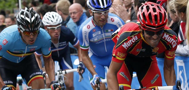 Alejandro Valverde, tercer clasificado en la prueba en ruta del Mundial de Limburgo