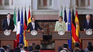 Ver v&iacute;deo  'Alemania, Francia, Italia y Espa&ntilde;a acuerdan un plan de crecimiento'