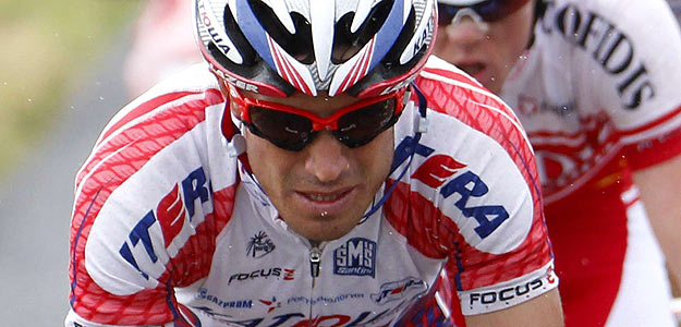 El ciclista ruso Kolobnev, en el Tour de Francia.
