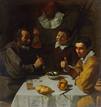 El almuerzo .Vel&aacute;zquez. &Oacute;leo sobre lienzo, 108,5 x 102 cm. (1617). San Petersburgo, State Hermitage Museum